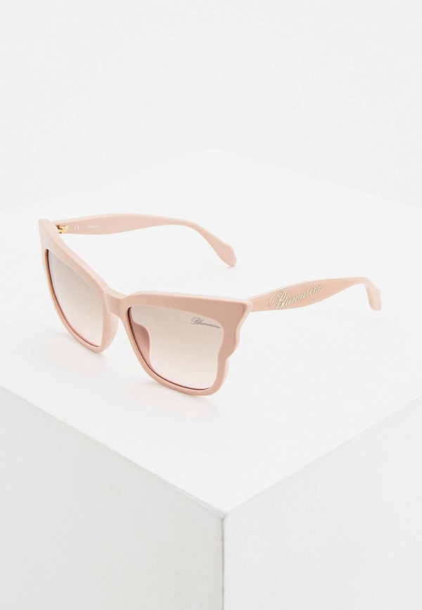 женские солнцезащитные очки blumarine, розовые