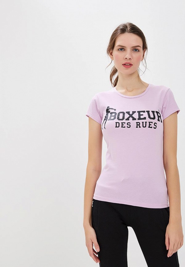 женская футболка boxeur des rues, розовая