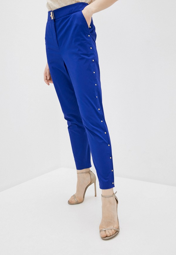 женские повседневные брюки boutique moschino, синие