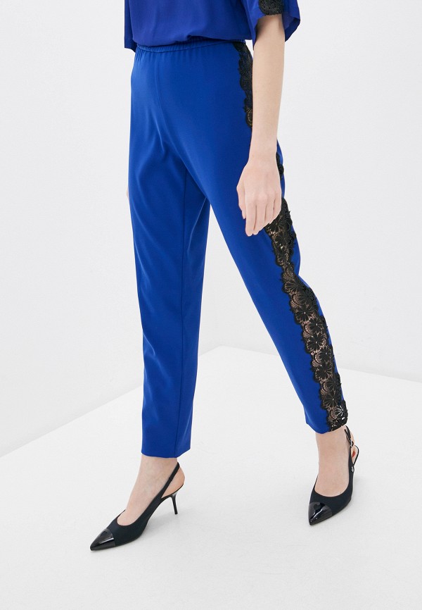 женские повседневные брюки boutique moschino, синие