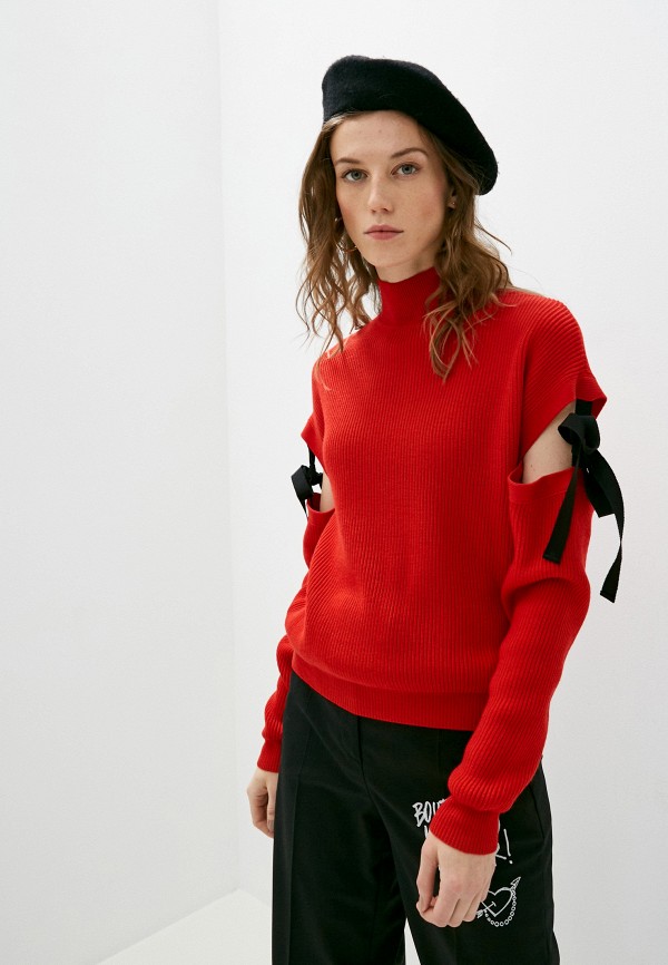 женский свитер boutique moschino, красный