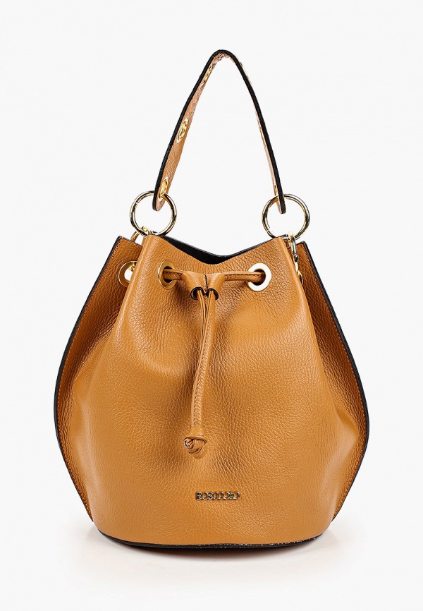 женская сумка bosccolo, коричневая