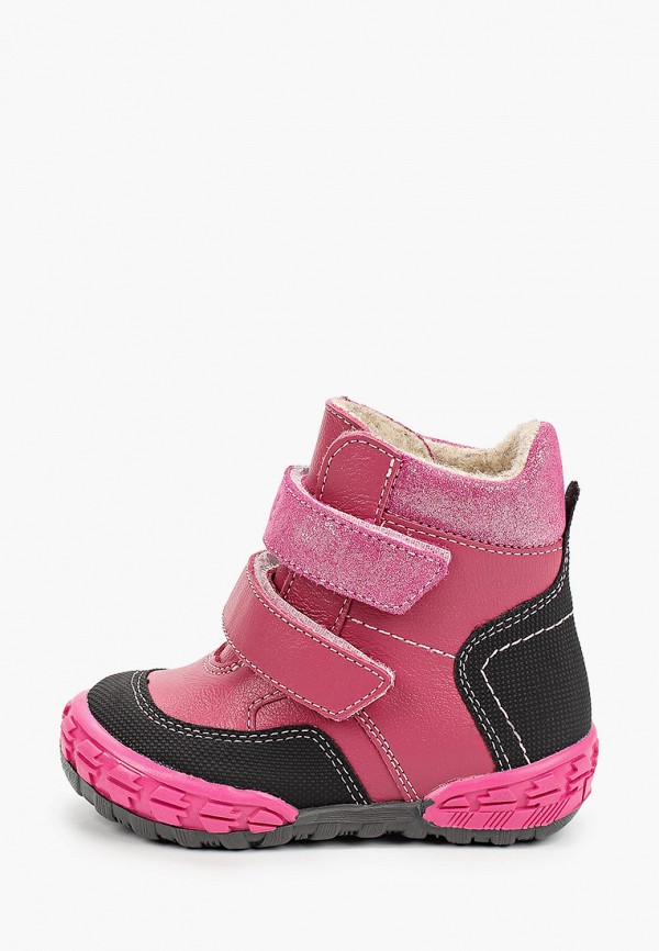 ботинки bottilini для девочки, розовые
