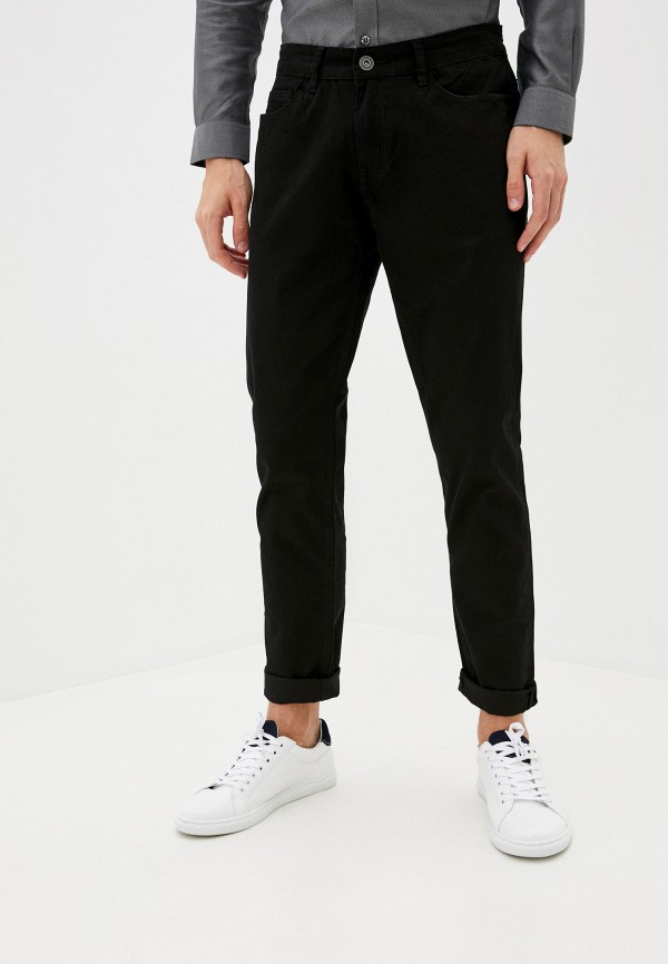 мужские зауженные брюки boston, черные