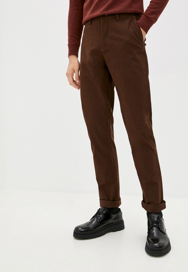 мужские брюки чинос boston, коричневые