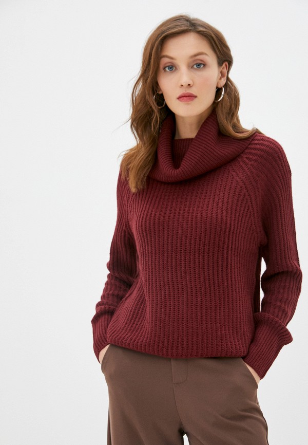 женский свитер brave soul, бордовый