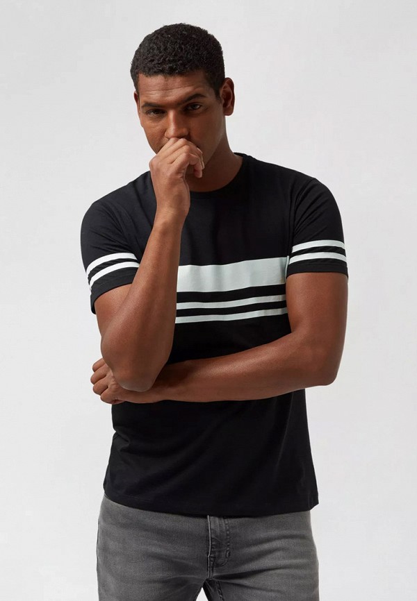 мужская футболка с коротким рукавом burton menswear london, черная