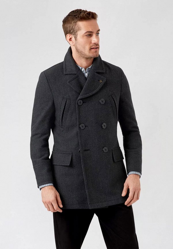 мужское пальто burton menswear london, серое