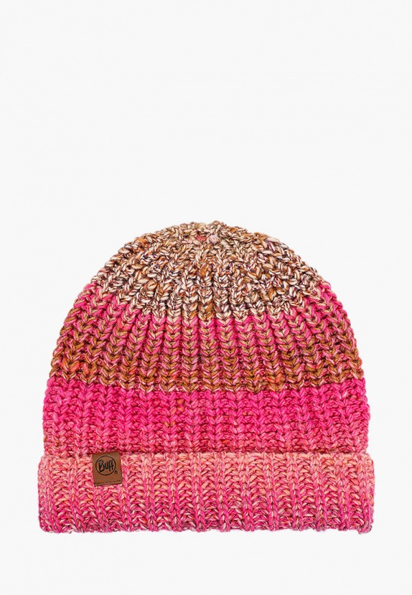 женская шапка buff, розовая