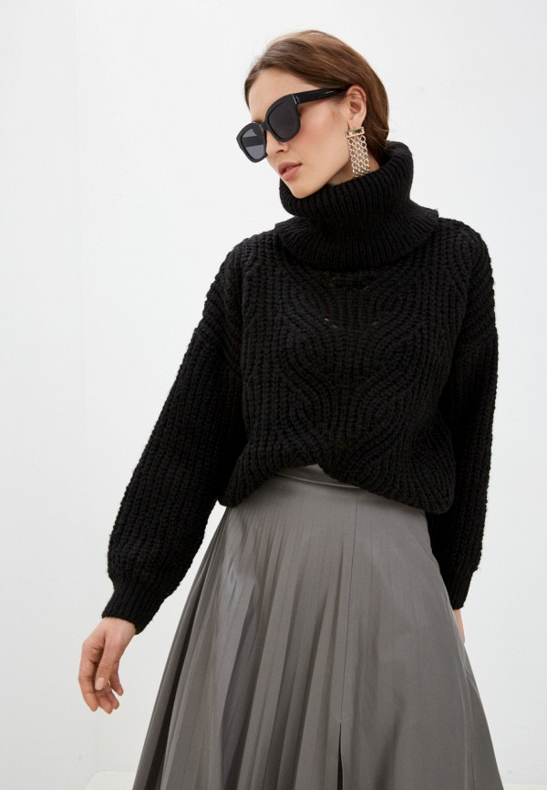 женский свитер by swan, черный