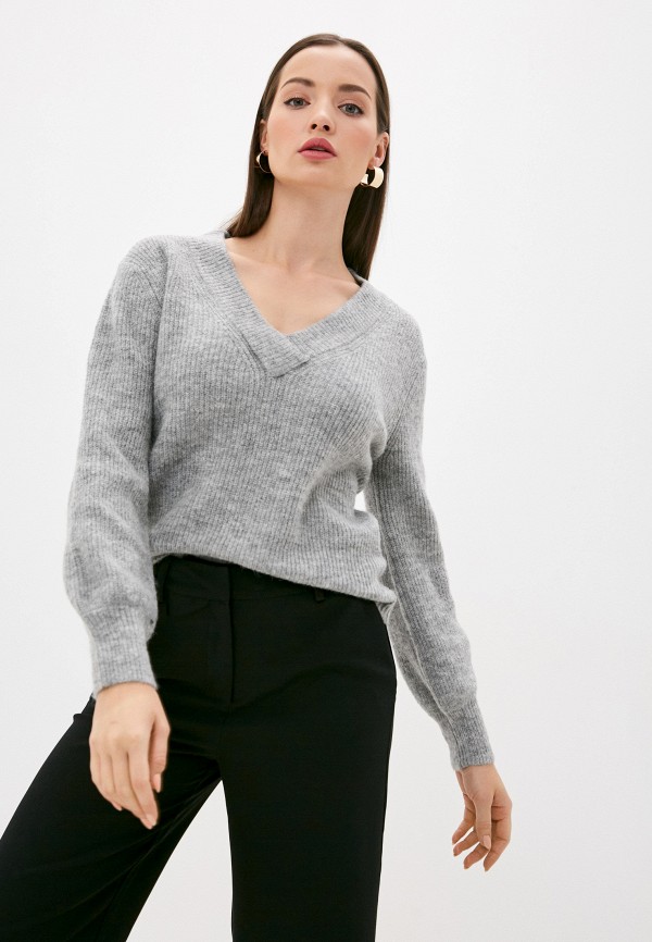 женский пуловер b.young, серый