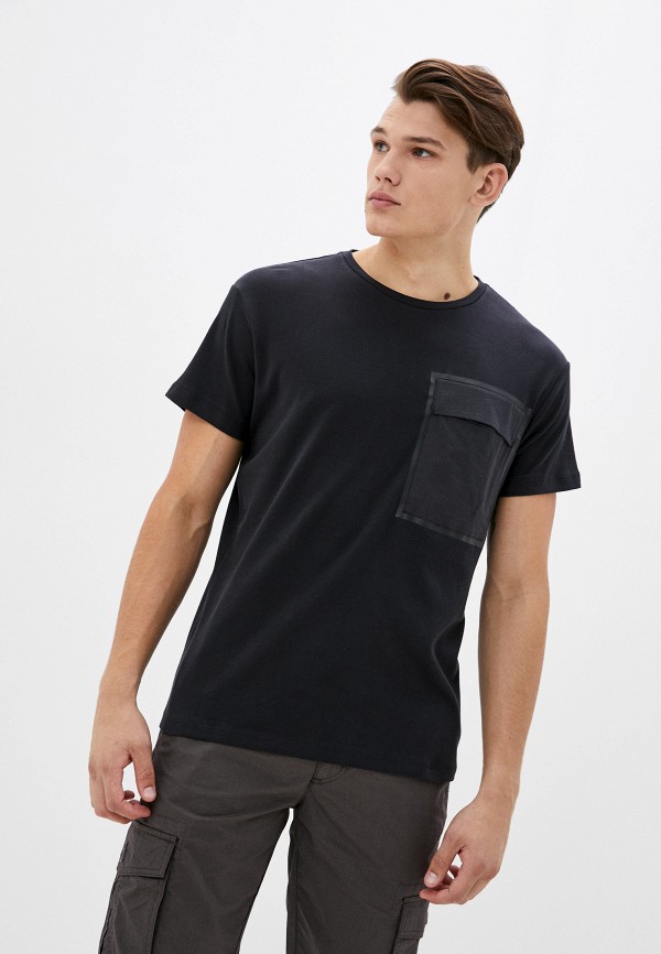 мужская футболка с коротким рукавом casual friday by blend, черная