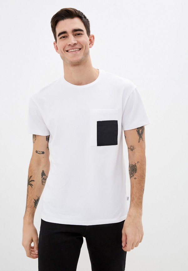 мужская футболка с коротким рукавом casual friday by blend, белая
