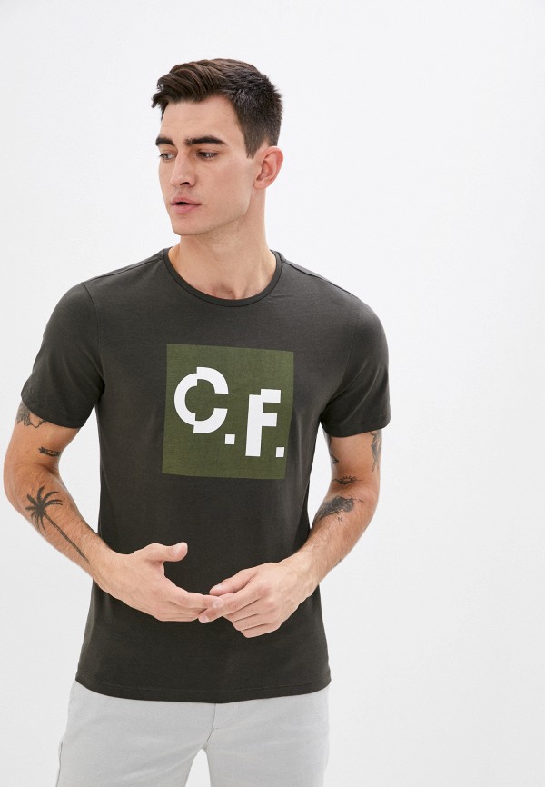 мужская футболка с коротким рукавом casual friday by blend, хаки