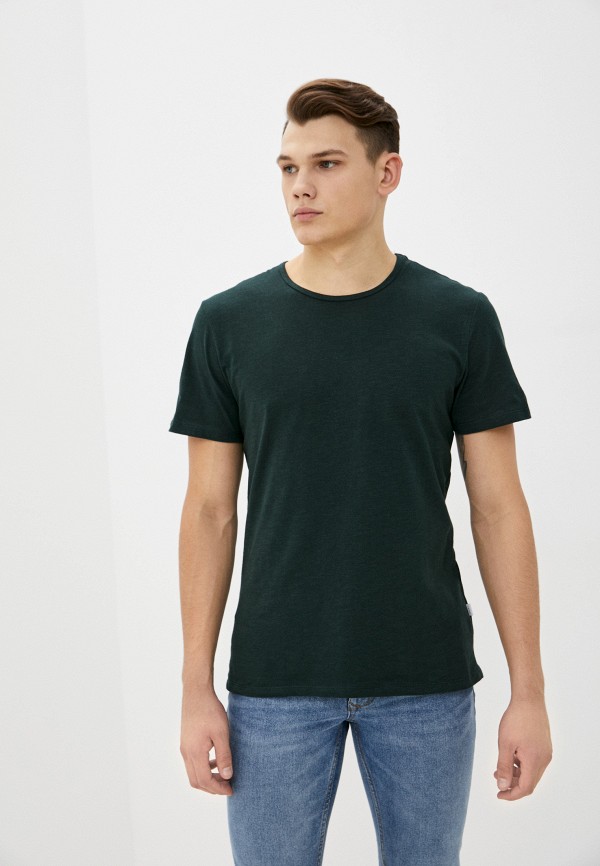 мужская футболка с коротким рукавом casual friday by blend, зеленая