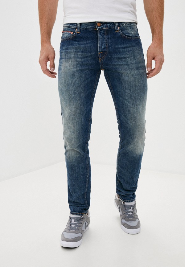 мужские зауженные джинсы care label, синие