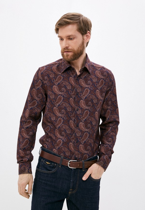 мужская рубашка с длинным рукавом cc collection corneliani, разноцветная