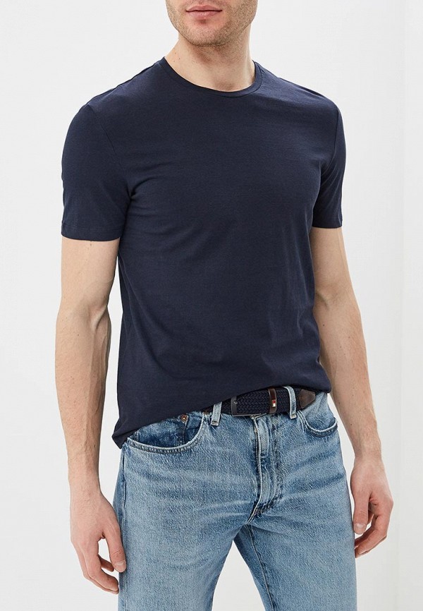 мужская футболка с коротким рукавом celio, синяя