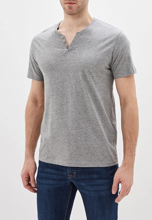мужская футболка с коротким рукавом celio, серая