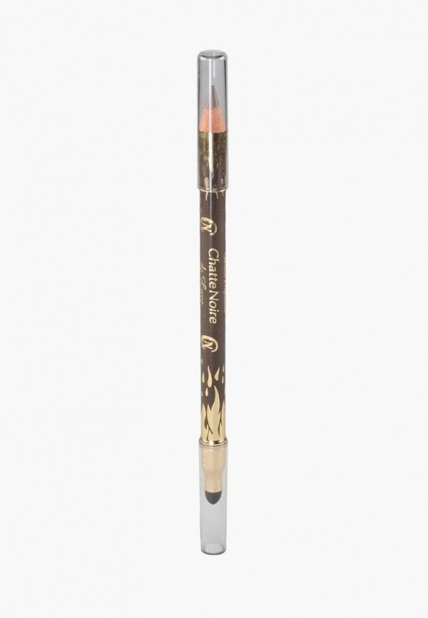 женский карандаш для глаз chatte noire, коричневый