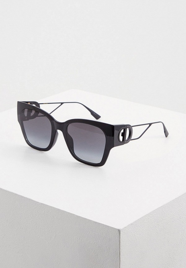 женские солнцезащитные очки christian dior, черные