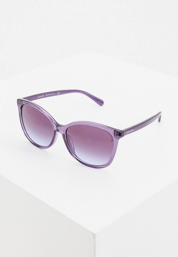 женские солнцезащитные очки coach, фиолетовые