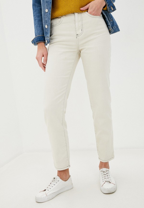 женские прямые джинсы cotton on, бежевые