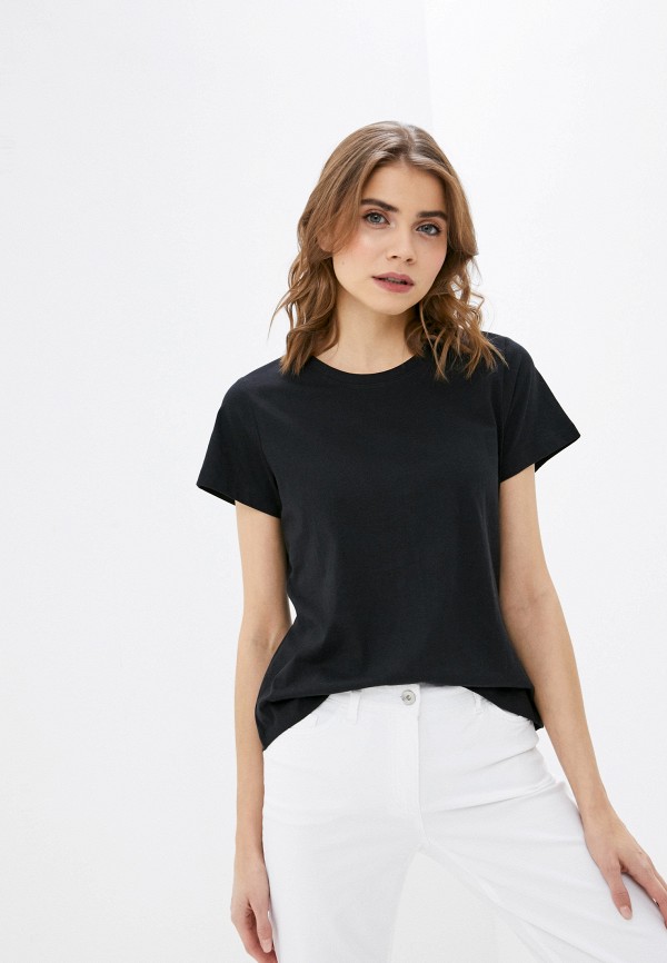 женская футболка cotton on, черная