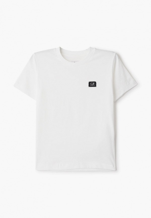 футболка с коротким рукавом c.p. company для мальчика, белая
