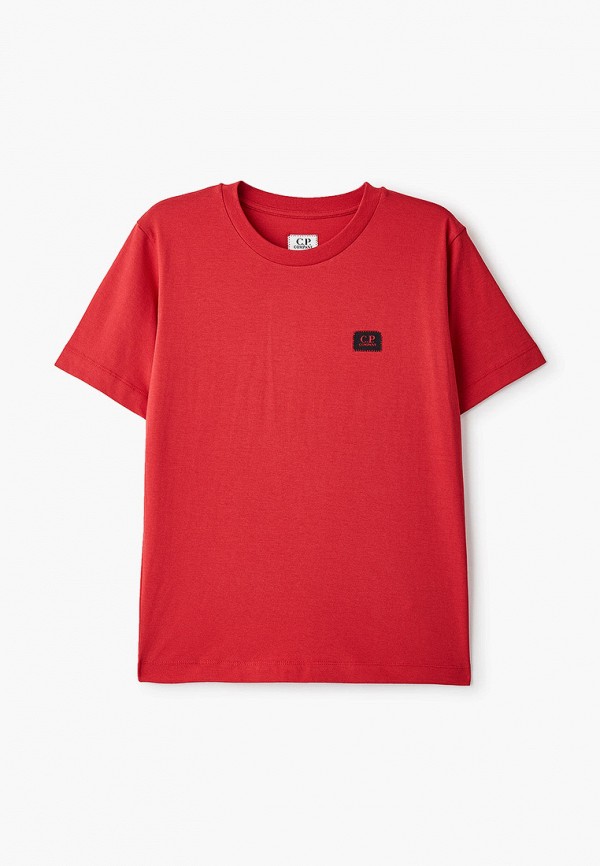 футболка с коротким рукавом c.p. company для мальчика, красная