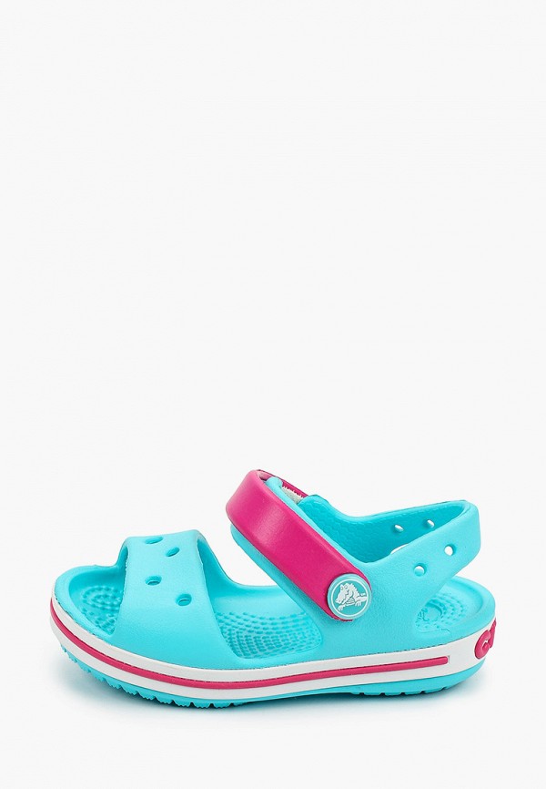 сандалии crocs для девочки, голубые