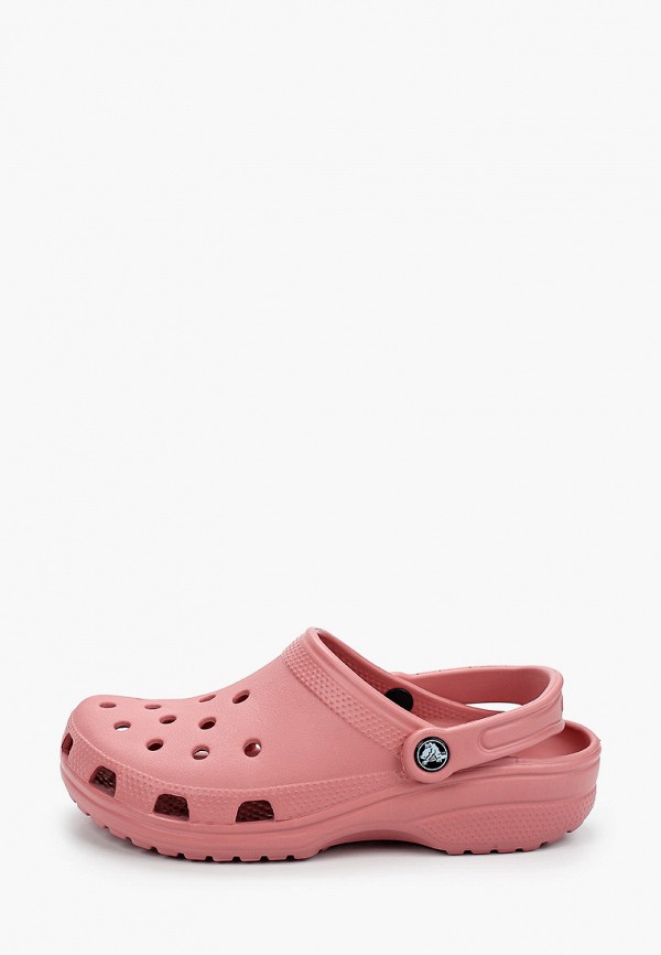 женское сабо crocs, розовое