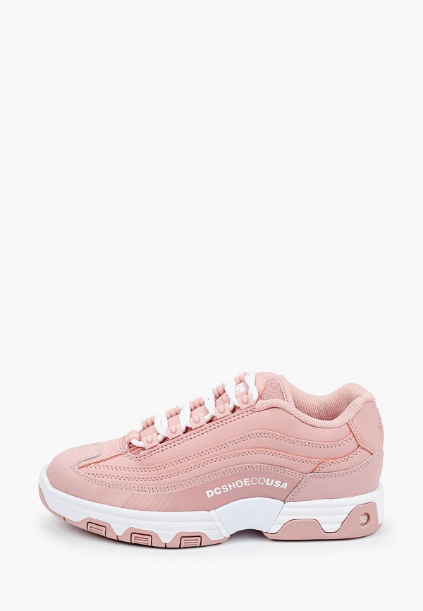 женские кроссовки dc shoes, розовые