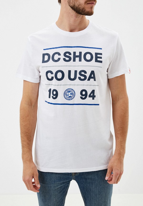 мужская футболка с коротким рукавом dc shoes, белая