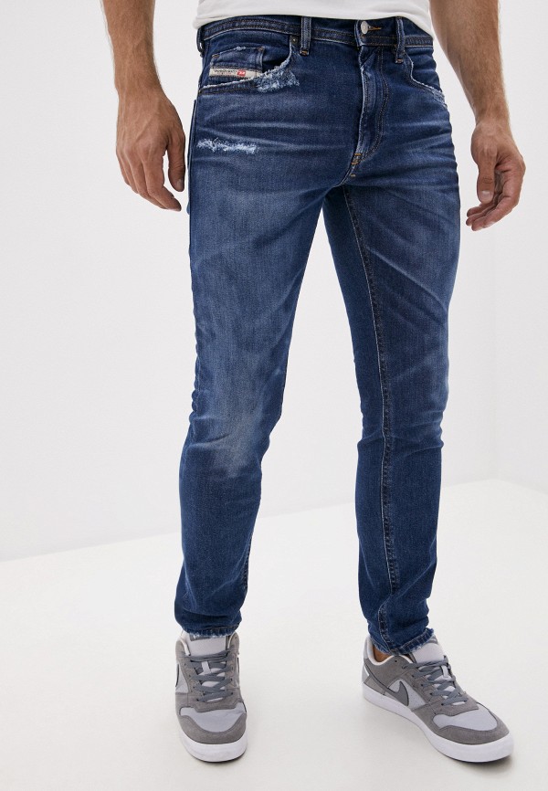 мужские прямые джинсы diesel, синие