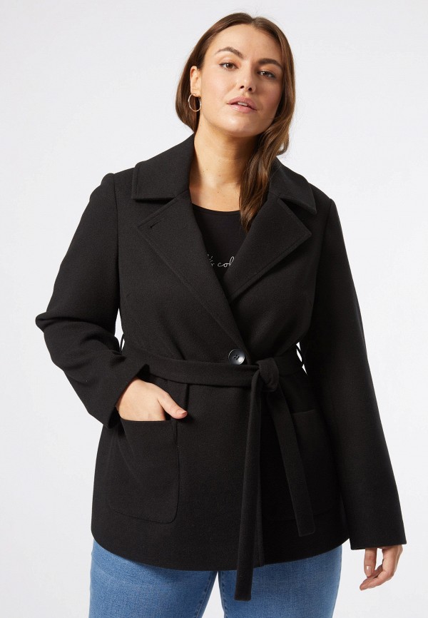 женское пальто dorothy perkins curve, черное