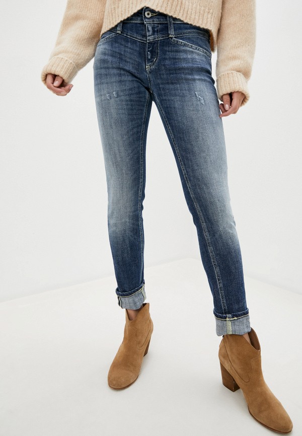 женские прямые джинсы dondup, синие