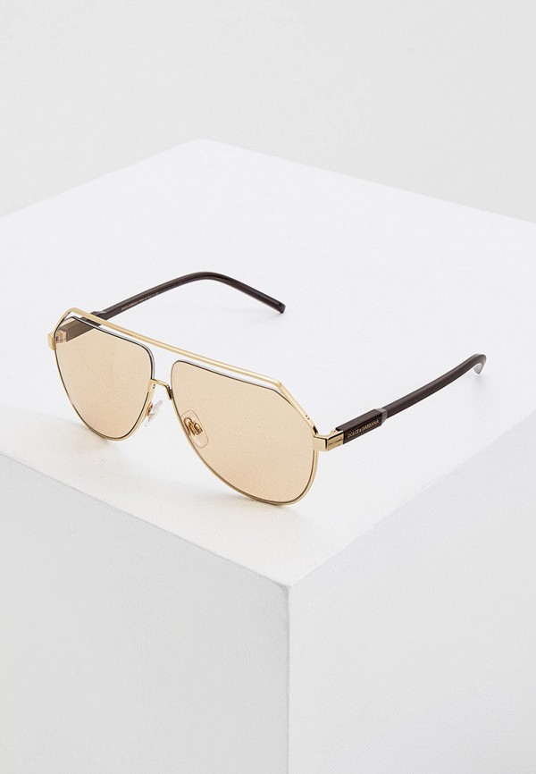 мужские солнцезащитные очки dolce & gabbana, золотые