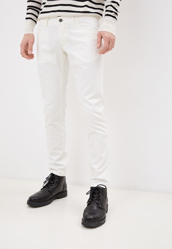 мужские зауженные джинсы dolce & gabbana, белые