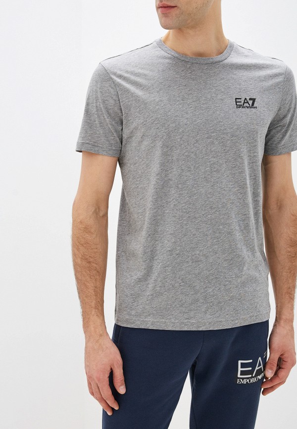 мужская спортивные футболка ea7, серая