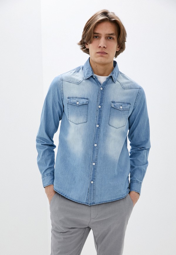 мужская джинсовые рубашка eight2nine, голубая