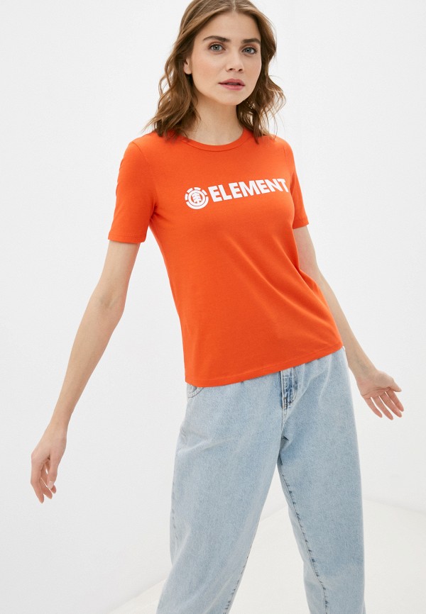 женская спортивные футболка element, оранжевая
