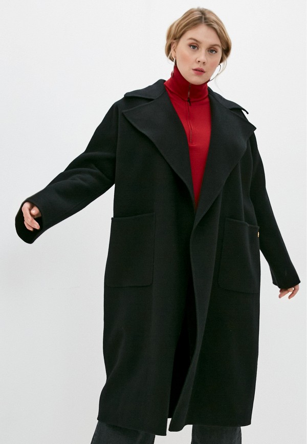 женское пальто elisabetta franchi, черное