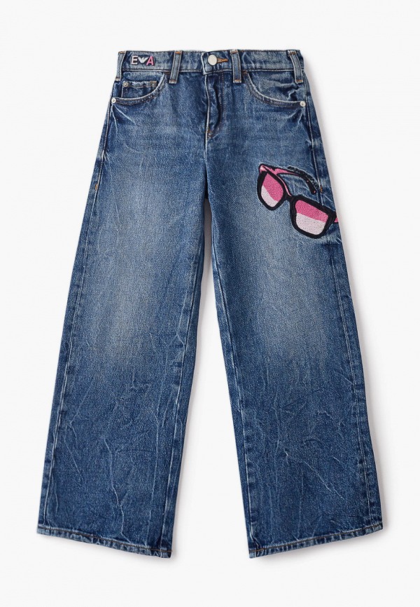 джинсы emporio armani для девочки, синие