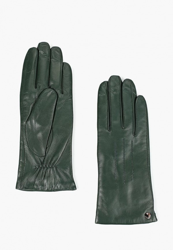 женские перчатки fabretti, зеленые