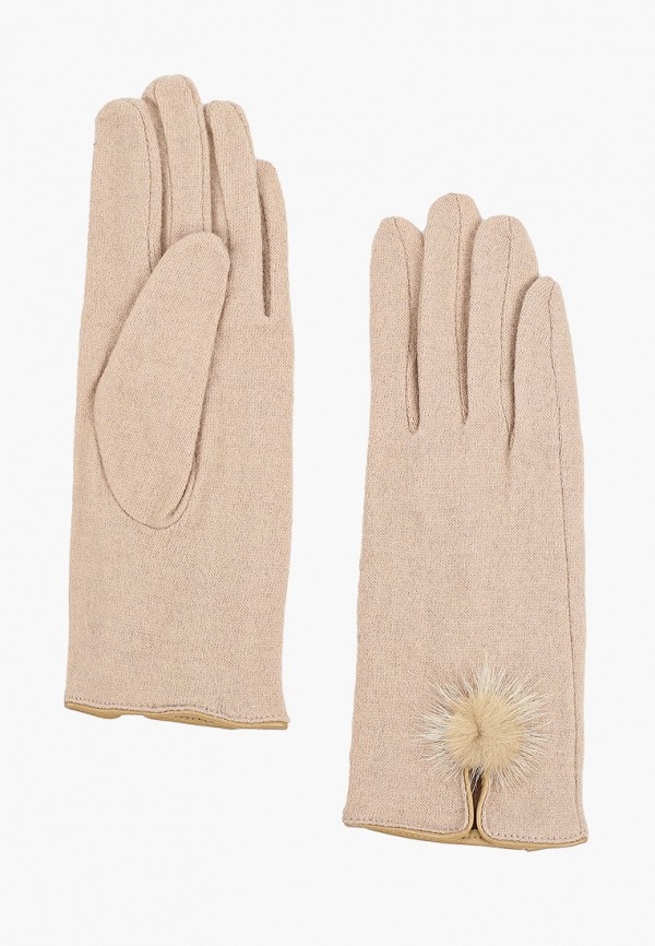женские перчатки fabretti, бежевые