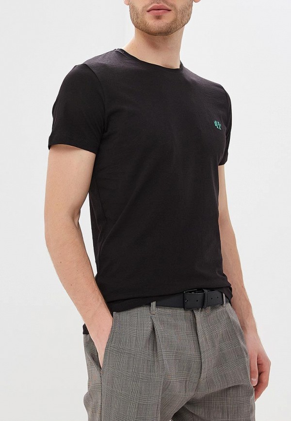мужская футболка с коротким рукавом felix hardy, черная