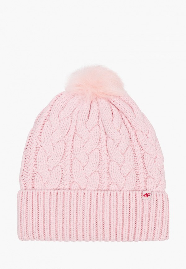 шапка 4f для девочки, розовая