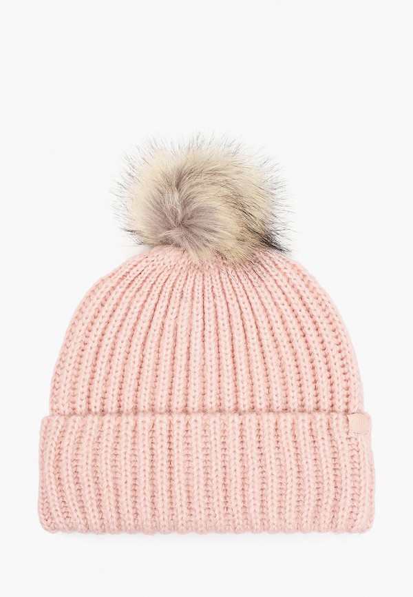 женская шапка 4f, розовая
