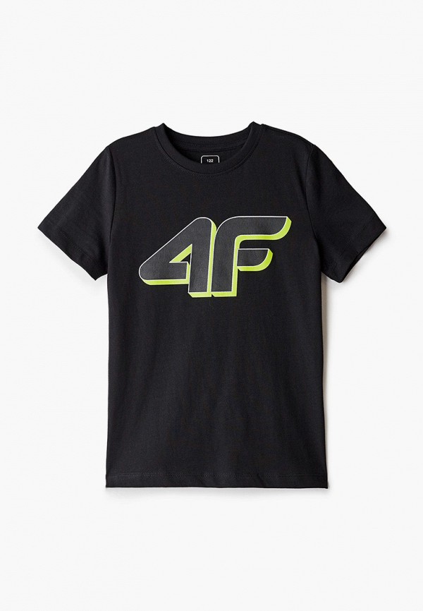 футболка 4f для мальчика, черная